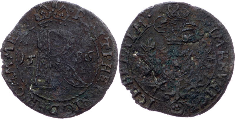 Rudolph II., Raitpfennig 1586, Joachimsthal Rudolph II., Raitpfennig 1586, Joach...