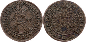 Rudolph II., Raitpfennig 1586, Budweis Rudolph II., Raitpfennig 1586, Budweis, Mrštík 97a|flan defect; aEF

Grade: aEF