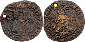 Rudolph II., Raitpfennig 1589, Joachimsthal Rudolph II., Raitpfennig 1589, Joachimsthal, Mrštík 81c|lacquered, hole; aVF

Grade: aVF