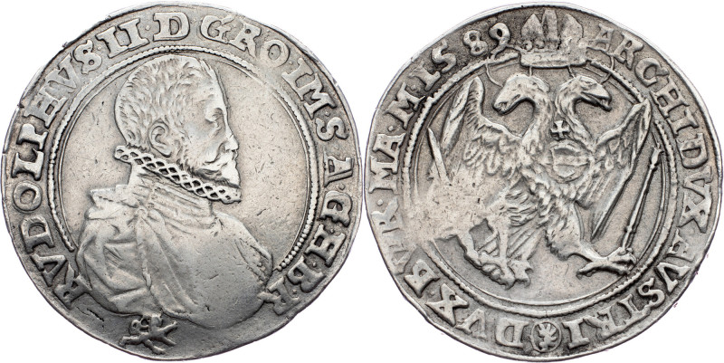 Rudolph II., 1 Thaler 1589, Kuttenberg Rudolph II., 1 Thaler 1589, Kuttenberg, D...