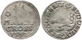Rudolph II., Maley Gross 1592, Jáchymov Rudolph II., Maley Gross 1592, Jáchymov, 0,95 g, Ag, HN.8b (7c); VF

Grade: VF