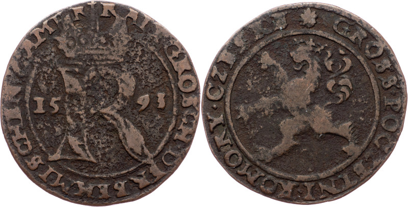 Rudolph II., Raitpfennig 1593, Kuttenberg Rudolph II., Raitpfennig 1593, Kuttenb...