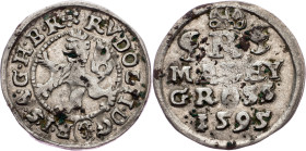 Rudolph II., Maley Groschen 1595, Budweis Rudolph II., Maley Groschen 1595, Budweis, HN. 28a (7a); VF

Grade: VF