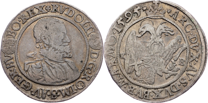 Rudolph II., 1/4 Thaler 1595, KB, Kremnitz Rudolph II., 1/4 Thaler 1595, KB, Kre...