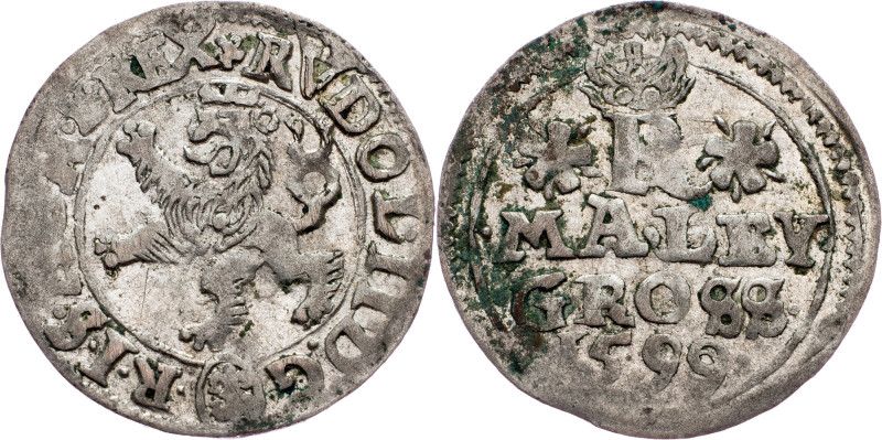 Rudolph II., Maley Groschen 1599, Joachimsthal Rudolph II., Maley Groschen 1599,...