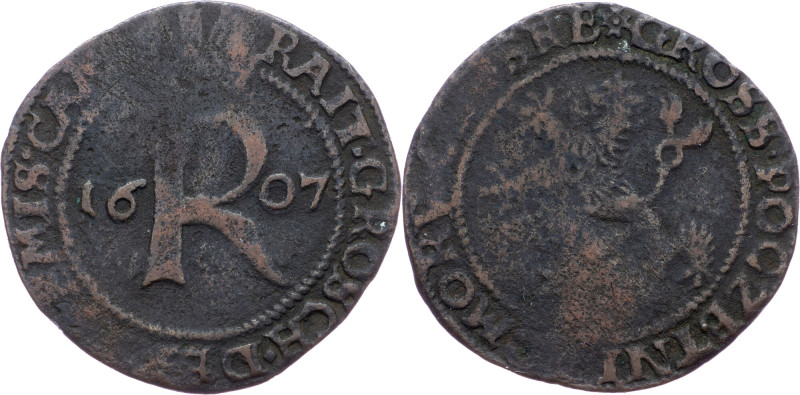 Rudolph II., Raitpfennig 1607, Kuttenberg Rudolph II., Raitpfennig 1607, Kuttenb...