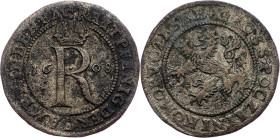 Rudolph II., Raitpfennig 1608, Kuttenberg Rudolph II., Raitpfennig 1608, Kuttenberg, Mrštík 73|remains of silver plated; VF

Grade: VF