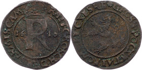 Rudolph II., Raitpfennig 1610, Kuttenberg Rudolph II., Raitpfennig 1610, Kuttenberg, Mrštík 72a; aVF

Grade: aVF