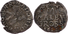 Matthias II., Maley Groschen 1612, Kuttenberg Matthias II., Maley Groschen 1612, Kuttenberg, HN. 2 (2); aVF

Grade: aVF