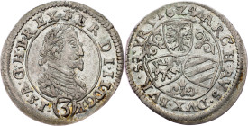 Ferdinand II., 3 Kreuzer 1624, Graz Ferdinand II., 3 Kreuzer 1624, Graz, Her. 1075|toned, remains of mint luster; EF

Grade: EF