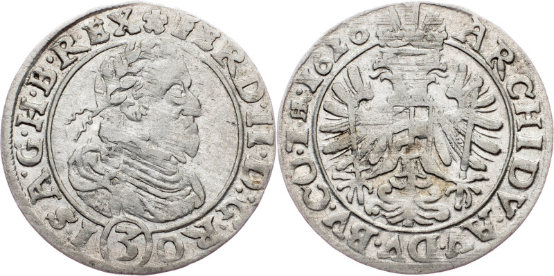 Ferdinand II., 3 Kreuzer 1626, Breslau Ferdinand II., 3 Kreuzer 1626, Breslau, M...