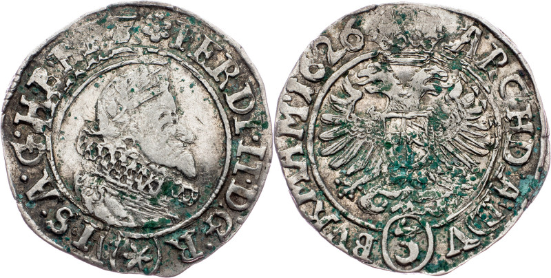 Ferdinand II., 3 Kreuzer 1626, Kuttenberg Ferdinand II., 3 Kreuzer 1626, Kuttenb...