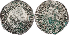 Ferdinand II., 3 Kreuzer 1626, Kuttenberg Ferdinand II., 3 Kreuzer 1626, Kuttenberg, Mkč. 809; VF

Grade: VF
