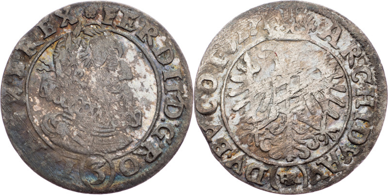 Ferdinand II., 3 Kreuzer 1627, Breslau Ferdinand II., 3 Kreuzer 1627, Breslau, M...