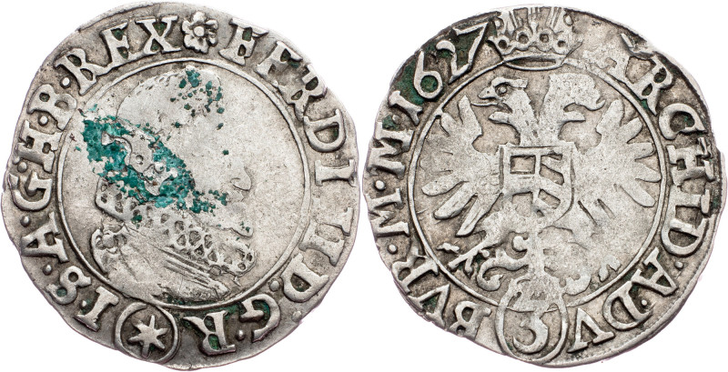 Ferdinand II., 3 Kreuzer 1627, Kuttenberg Ferdinand II., 3 Kreuzer 1627, Kuttenb...