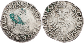 Ferdinand II., 3 Kreuzer 1627, Kuttenberg Ferdinand II., 3 Kreuzer 1627, Kuttenberg, Mkč. 809; aVF

Grade: aVF