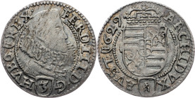 Ferdinand II., 3 Kreuzer 1629, PH, Glatz Ferdinand II., 3 Kreuzer 1629, PH, Glatz, Her. 53|toned; VF/aEF

Grade: VF/aEF