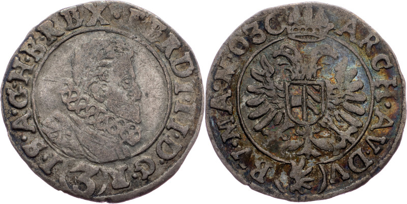 Ferdinand II., 3 Kreuzer 1630, Joachimsthal Ferdinand II., 3 Kreuzer 1630, Joach...