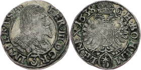 Ferdinand III., 3 Kreuzer 1638, Prague Ferdinand III., 3 Kreuzer 1638, Prague, Mkč. 1180; VF

Grade: VF