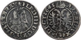 Ferdinand III., 3 Kreuzer 1641, Breslau Ferdinand III., 3 Kreuzer 1641, Breslau, Mkč. 1290; aVF/VF

Grade: aVF/VF