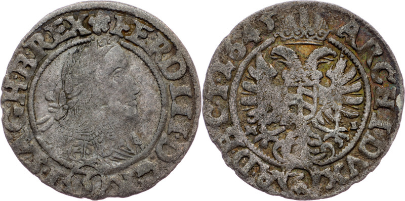 Ferdinand III., 3 Kreuzer 1645, Breslau Ferdinand III., 3 Kreuzer 1645, Breslau,...
