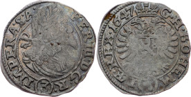Ferdinand III., 3 Kreuzer 1647, Prague Ferdinand III., 3 Kreuzer 1647, Prague, Mkč. 1181; VF

Grade: VF