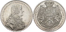 Karl Josef Batthyani, 1/2 Thaler 1765, Vienna Karl Josef Batthyani, 1/2 Thaler 1765, Vienna, 14,022 g, Holzmair 12|min. cleaned, remains of mint luste...