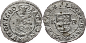 Leopold I., Duarius 1680, KB, Kremnitz Leopold I., Duarius 1680, KB, Kremnitz; aEF

Grade: aEF