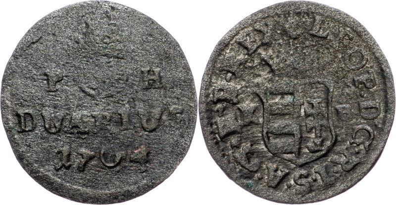 Leopold I., Duarius 1704, KB, Kremnitz Leopold I., Duarius 1704, KB, Kremnitz; a...