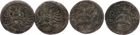 Leopold I., Greschel 1670, Oppeln Leopold I., Greschel 1670, Oppeln, Mkč. 1682|Lot of 2pcs; F

Grade: F
