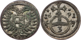 Leopold I., Greschel 1691, Oppeln Leopold I., Greschel 1691, Oppeln, Mkč. 1684|toned; EF

Grade: EF