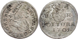 Leopold I., Poltura 1701, PH Leopold I., Poltura 1701, PH; aEF

Grade: aEF