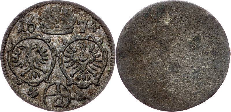 Leopold I., 1/2 Kreuzer 1674, Oppeln Leopold I., 1/2 Kreuzer 1674, Oppeln, Mkč. ...