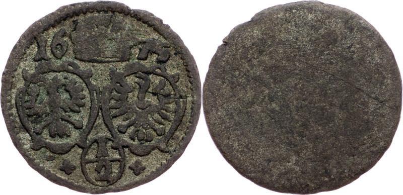 Leopold I., 1/2 Kreuzer 1675, Oppeln Leopold I., 1/2 Kreuzer 1675, Oppeln, Mkč. ...
