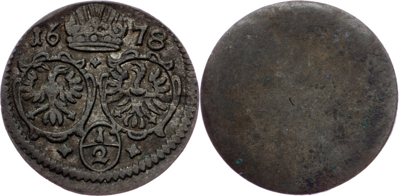 Leopold I., 1/2 Kreuzer 1678, Oppeln Leopold I., 1/2 Kreuzer 1678, Oppeln, Mkč. ...