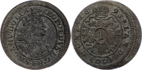 Leopold I., 1 Kreuzer 1693, Augsburg Leopold I., 1 Kreuzer 1693, Augsburg; VF+

Grade: VF+