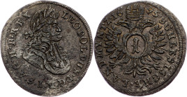 Leopold I., 1 Kreuzer 1695, Oppeln Leopold I., 1 Kreuzer 1695, Oppeln, Mkč. 1671|rare; aEF

Grade: aEF