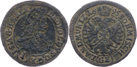 Leopold I., 1 Kreuzer 1695, GE, Prague Leopold I., 1 Kreuzer 1695, GE, Prague, Mkč. 1432; VF+

Grade: VF+
