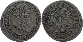 Leopold I., 1 Kreuzer 1698, CB, Brieg Leopold I., 1 Kreuzer 1698, CB, Brieg; VF

Grade: VF
