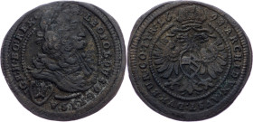 Leopold I., 1 Kreuzer 1698, Vienna Leopold I., 1 Kreuzer 1698, Vienna; aVF

Grade: aVF
