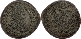 Leopold I., 1 Kreuzer 1699, FN, Oppeln Leopold I., 1 Kreuzer 1699, FN, Oppeln, Mkč. 1695; VF

Grade: VF