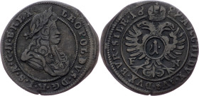 Leopold I., 1 Kreuzer 1699, FN, Oppeln Leopold I., 1 Kreuzer 1699, FN, Oppeln; VF

Grade: VF