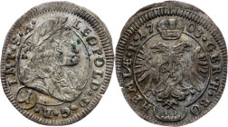 Leopold I., 1 Kreuzer 1703, Kuttenberg Leopold I., 1 Kreuzer 1703, Kuttenberg, Mkč. 1472; EF+/aEF

Grade: EF+/aEF