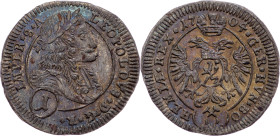 Leopold I., 1 Kreuzer 1704, Kuttenberg Leopold I., 1 Kreuzer 1704, Kuttenberg, Mkč. 1472; EF+

Grade: EF+