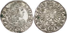 Leopold I., 3 Kreuzer 1659, Prague Leopold I., 3 Kreuzer 1659, Prague, Mkč. 1418|remains of mint luster; aUNC

Grade: aUNC