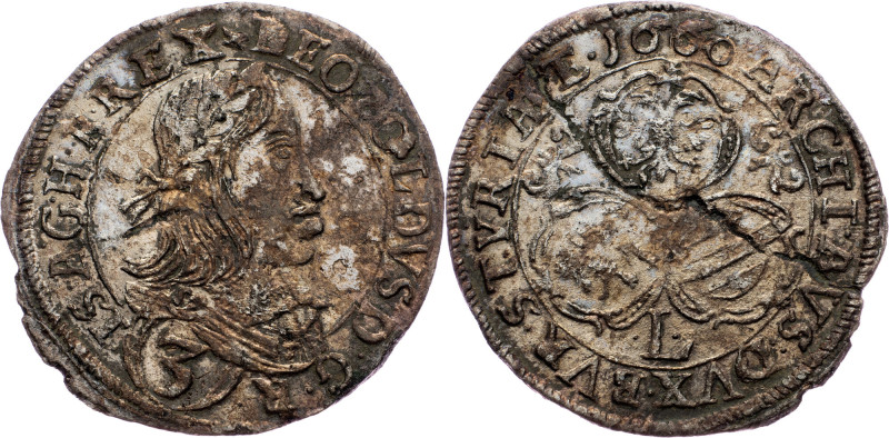 Leopold I., 3 Kreuzer 1660, Graz Leopold I., 3 Kreuzer 1660, Graz|cracked; EF
...