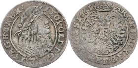 Leopold I., 3 Kreuzer 1661, Breslau Leopold I., 3 Kreuzer 1661, Breslau; VF

Grade: VF