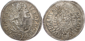 Leopold I., 3 Kreuzer 1662, KB, Kremnitz Leopold I., 3 Kreuzer 1662, KB, Kremnitz|end of planchet; aEF

Grade: aEF