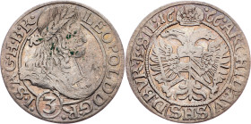 Leopold I., 3 Kreuzer 1666, SHS, Breslau Leopold I., 3 Kreuzer 1666, SHS, Breslau, Mkč. 1619; VF

Grade: VF