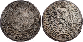 Leopold I., 3 Kreuzer 1668, SHS, Breslau Leopold I., 3 Kreuzer 1668, SHS, Breslau, Mkč. 1621; aEF

Grade: aEF